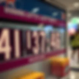 Winning Lottery Numbers Display