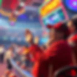 A vibrant illustration depicting the excitement of winning a lottery