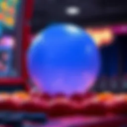 An illustration of the Mega Ball game mechanics and how it is played